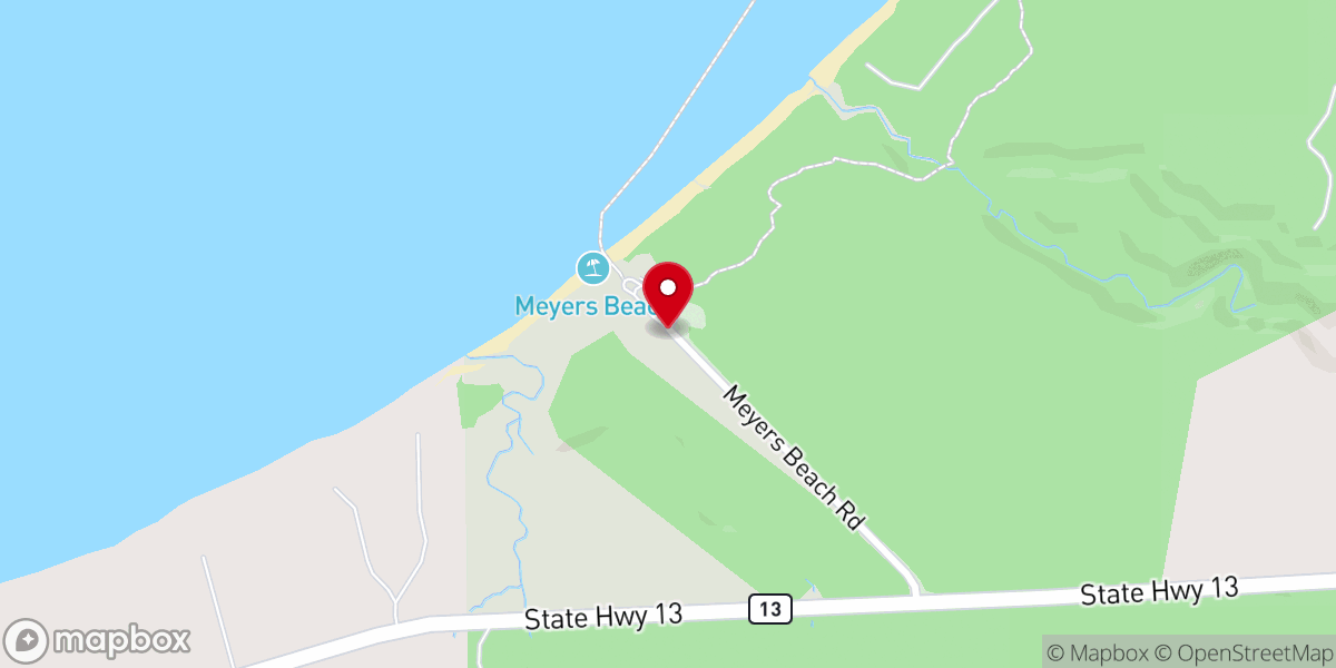 Map showing location of Apostle Islands National Lakeshore Mainland Sea Caves