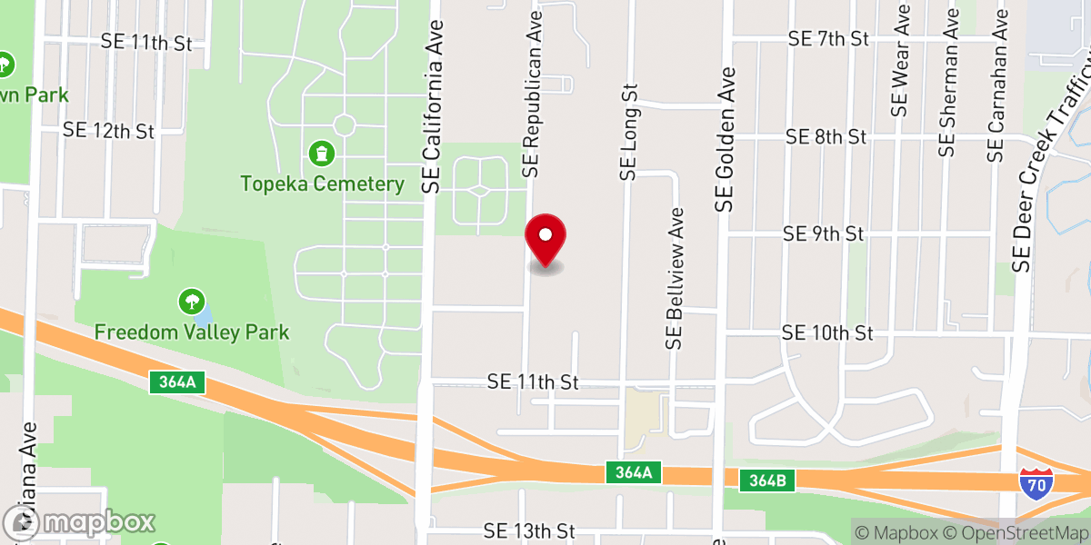 Map showing location of True Holiness Family Church