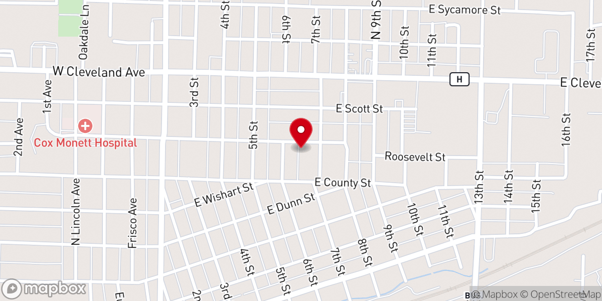 Map showing location of God's Church For All