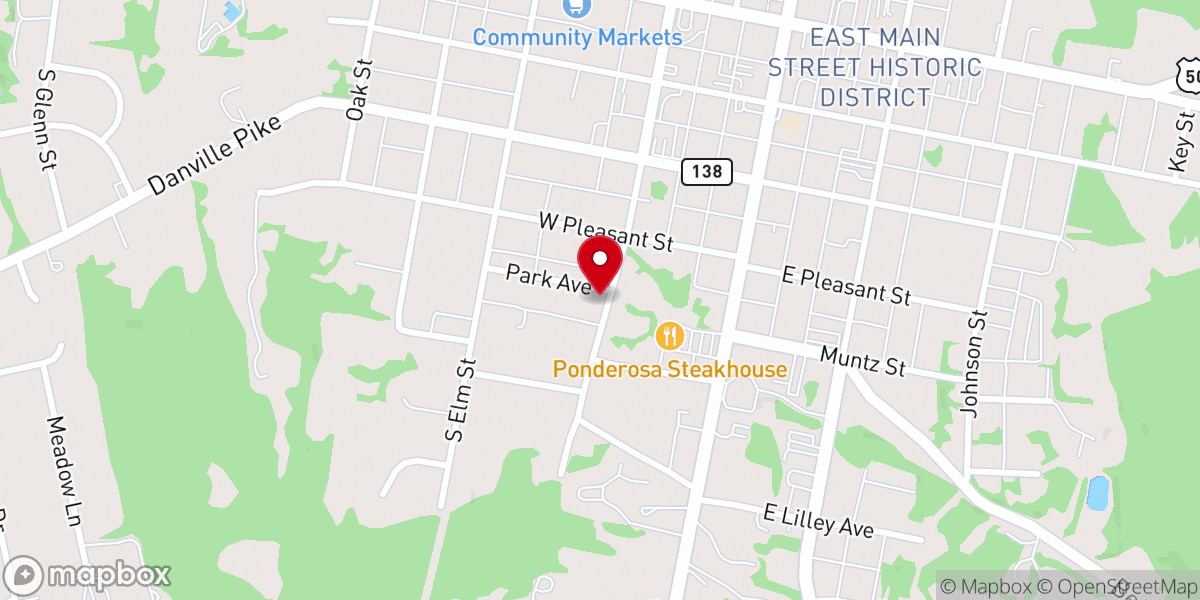 Map showing location of TouchPoint Pentecostals