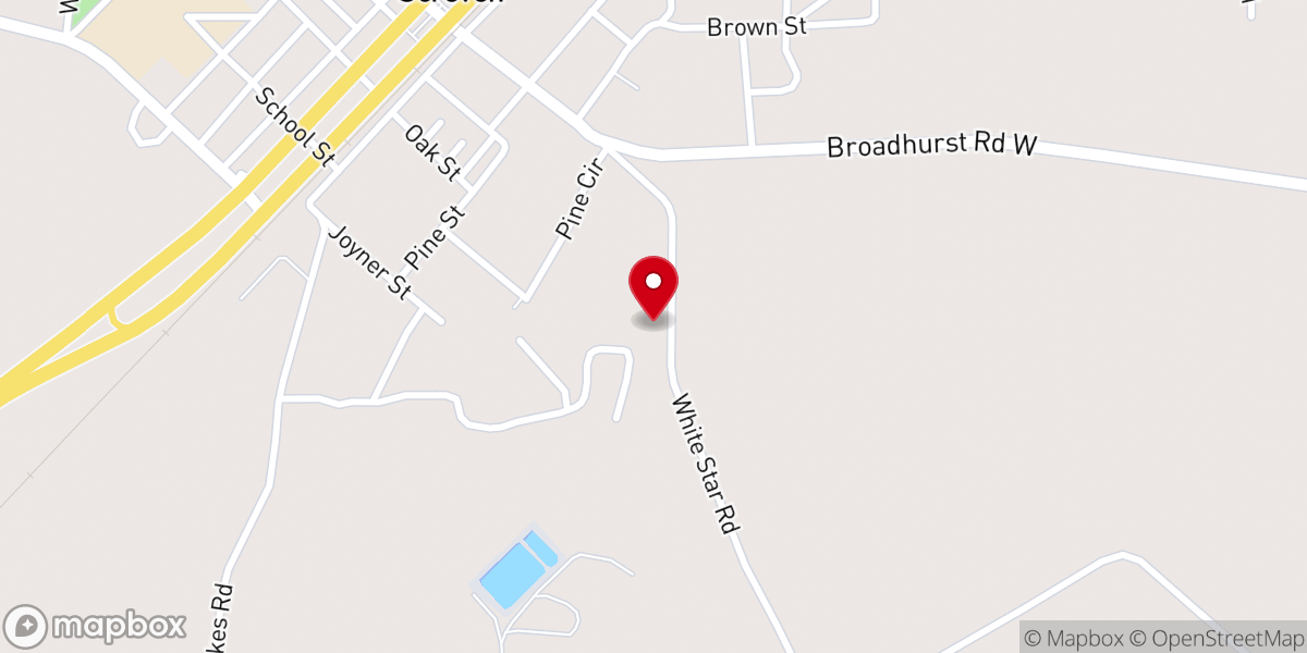 Map showing location of St James Holiness Church
