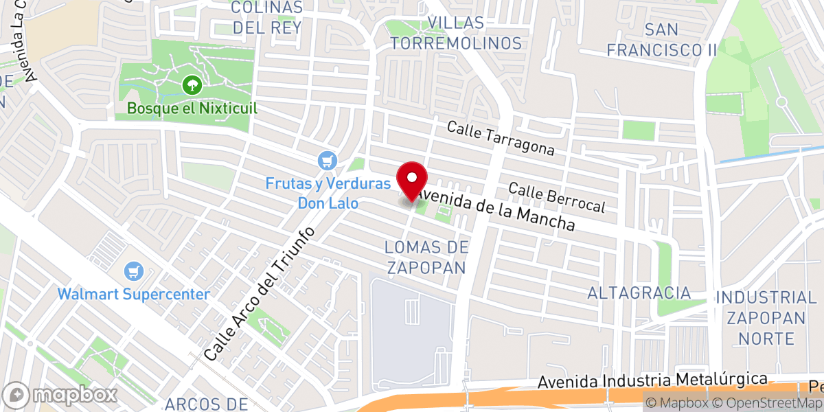 Map showing location of Parroquia Nuestra Señora Refugio de Pecadores