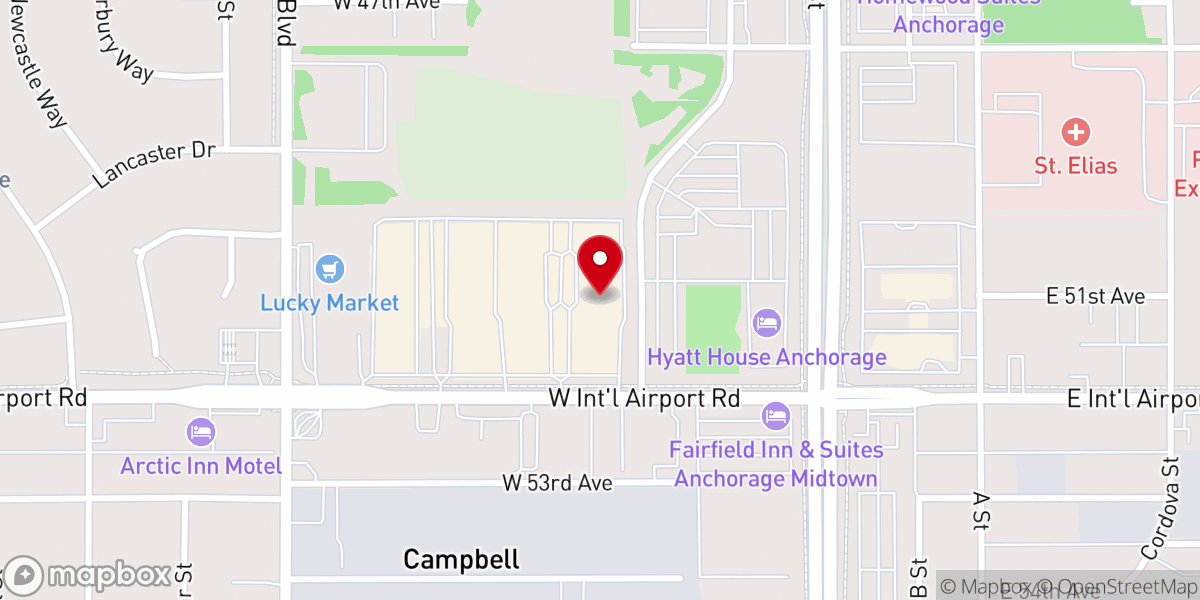 Map showing location of Calvary Bible Baptist Church