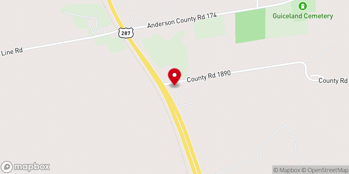 Map showing location of Midway Church of Christ