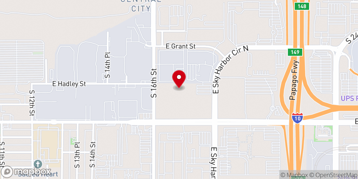 Map showing location of Historic Sacred Heart Church