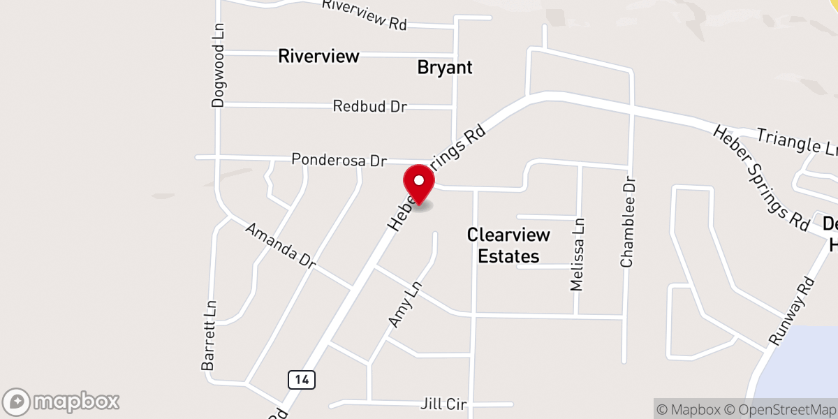 Map showing location of Ramsey Heights Baptist Church