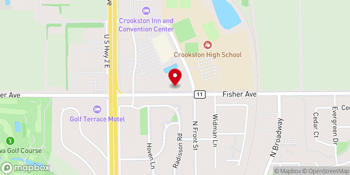 Map showing location of Harvest Church