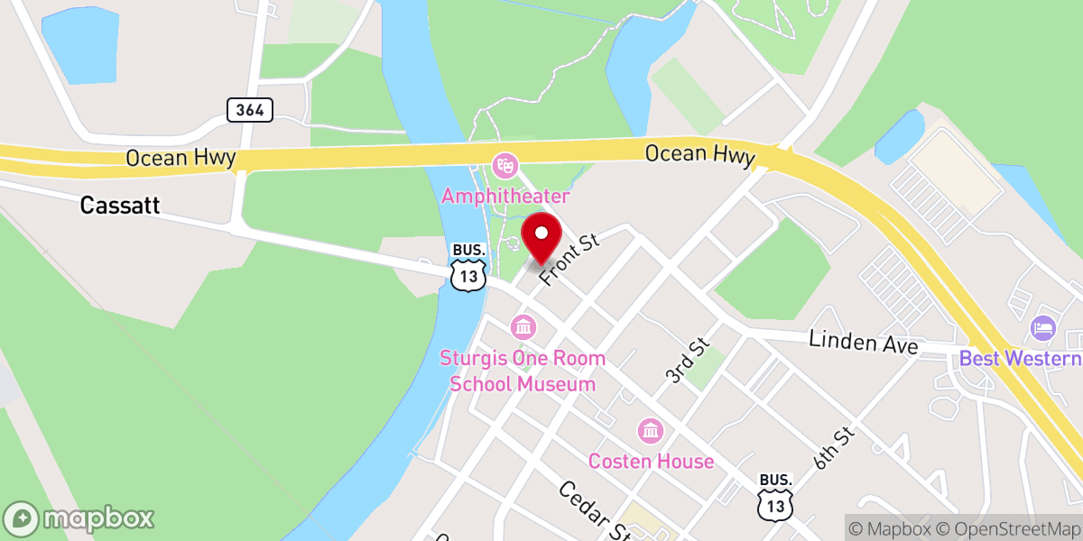 Map showing location of Abundant Life Apostolic Church