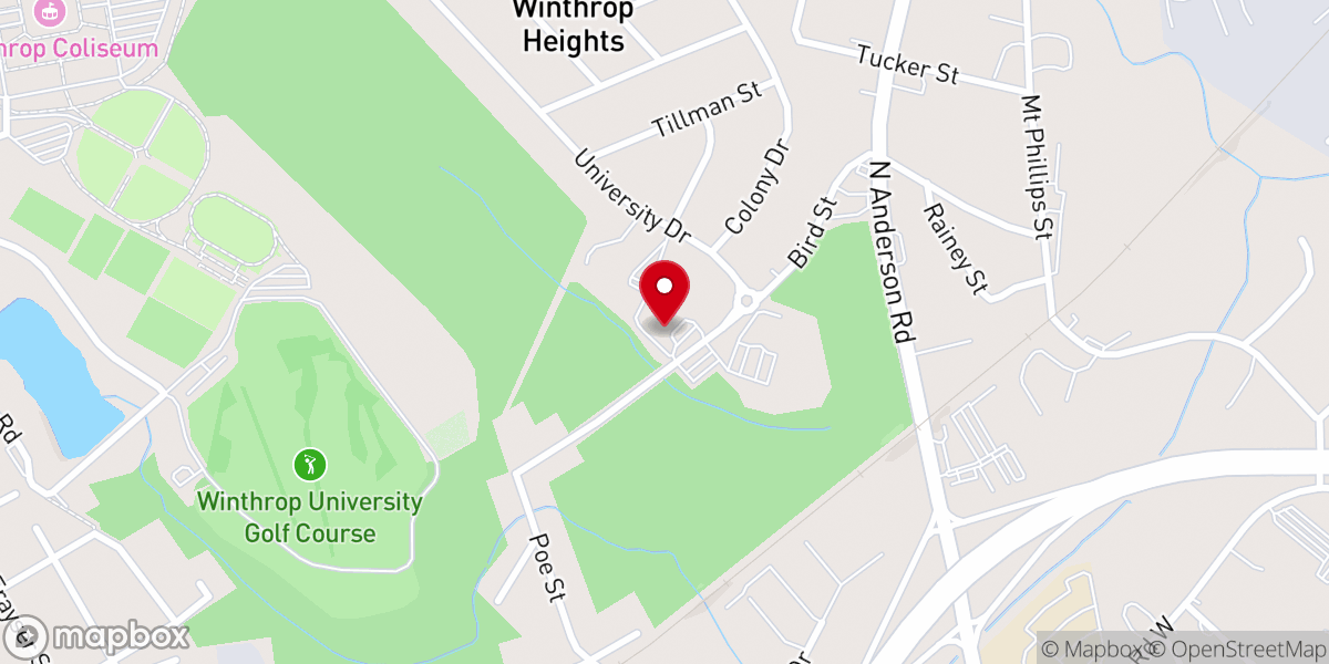 Map showing location of Hope Fellowship Church