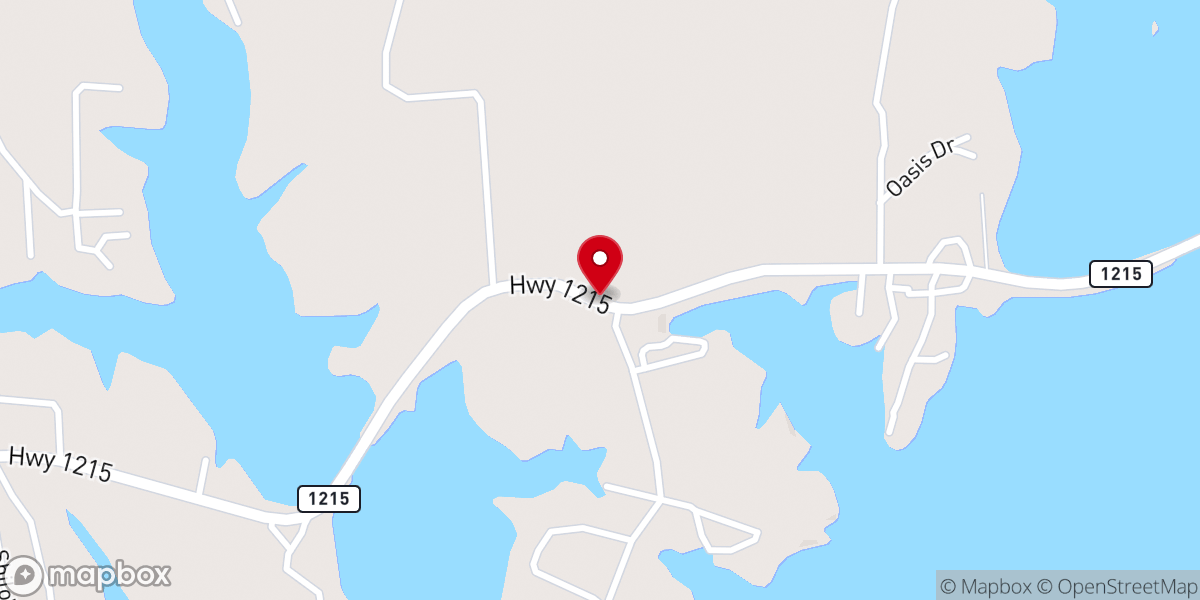 Map showing location of Aimwell Baptist Church
