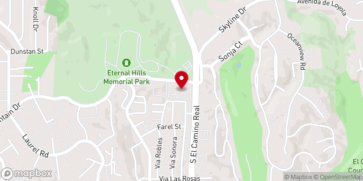 Map showing location of Oceanside First Presbyterian Church & Preschool