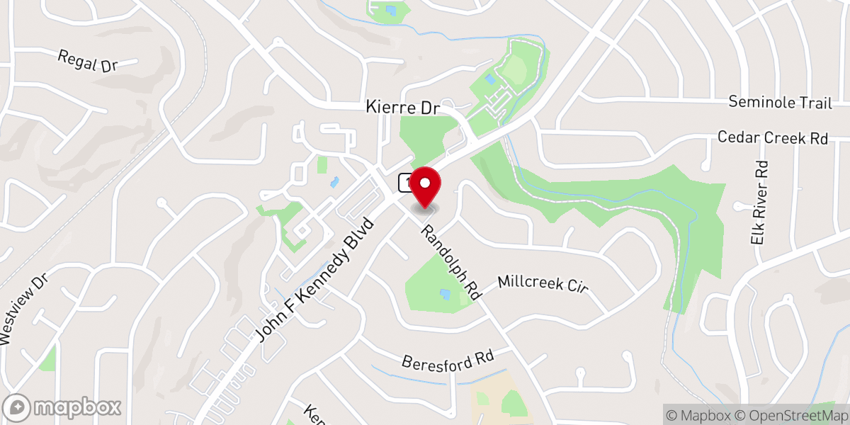 Map showing location of Shepherd of the Hills Lutheran
