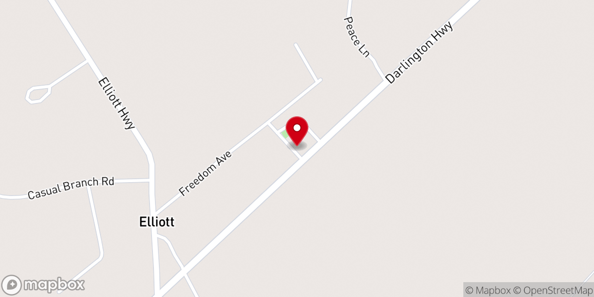 Map showing location of St. Paul United Methodist Church