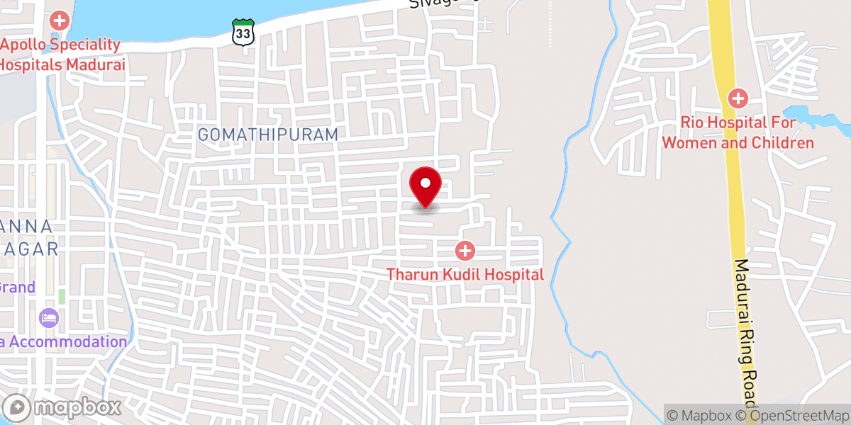 Map showing location of Trinity A.G Church