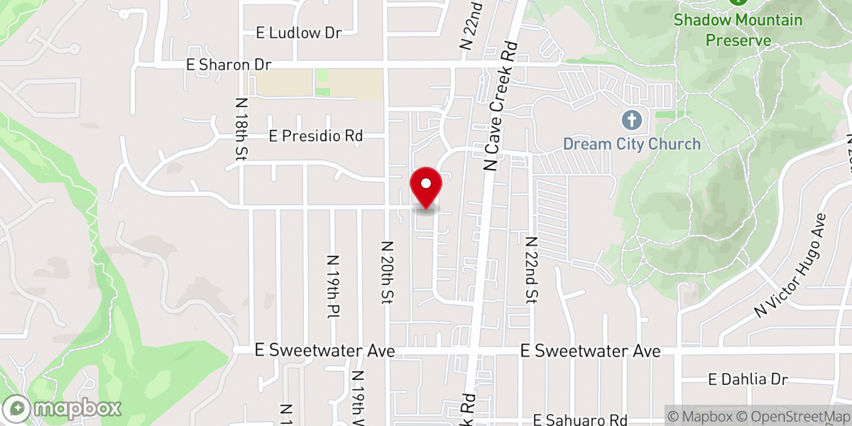 Map showing location of Gospel Assembly At Phoenix