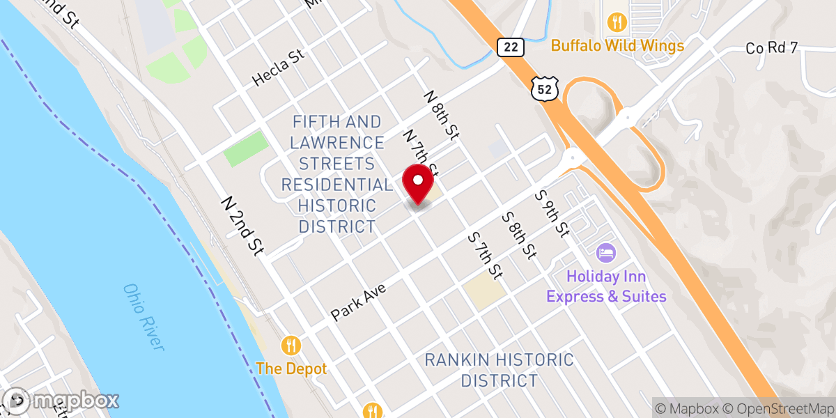 Map showing location of Saint Lawrence O'Toole Catholic Church