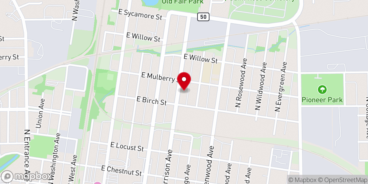 Map showing location of Gods Light House Church
