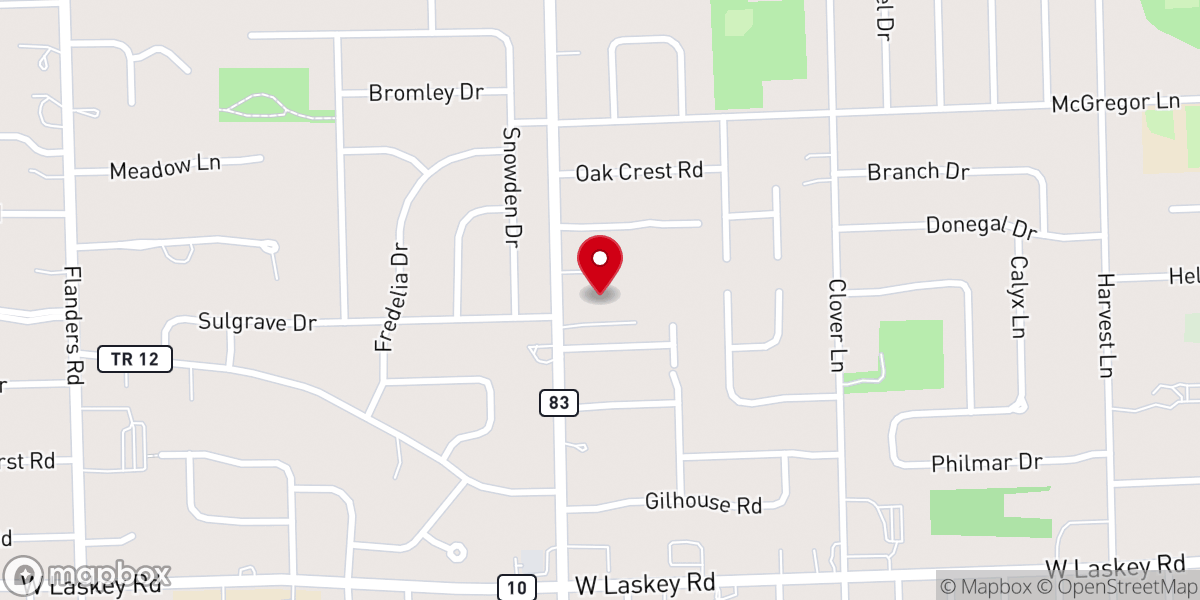 Map showing location of St Matthew's Episcopal Church