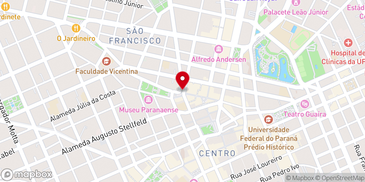 Map showing location of Nossa Senhora do Rosário dos Pretos de São Benedito - Santuario das Almas