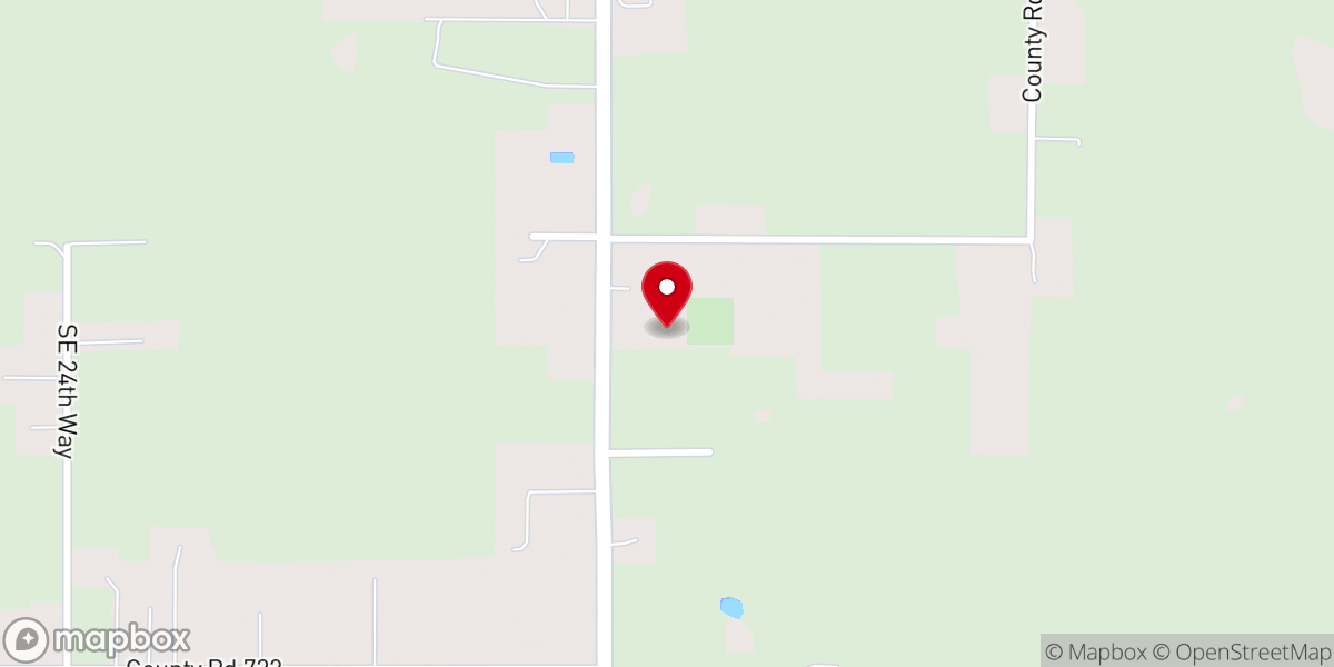 Map showing location of Faith Baptist Church