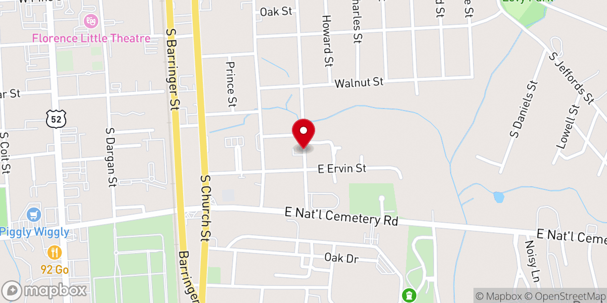 Map showing location of Highway Christian Church-Christ