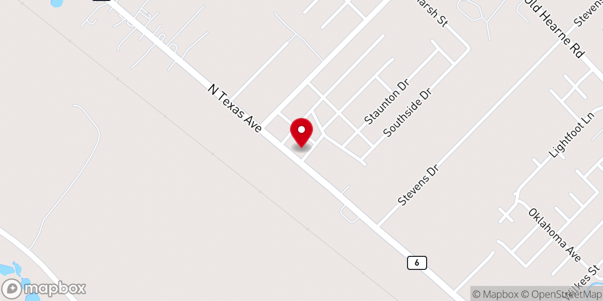Map showing location of Wesley Methodist Church