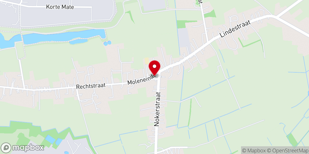 Map showing location of Kapel Moleneinde