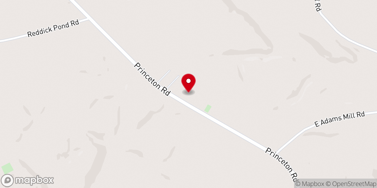 Map showing location of Bethesda United Methodist Church