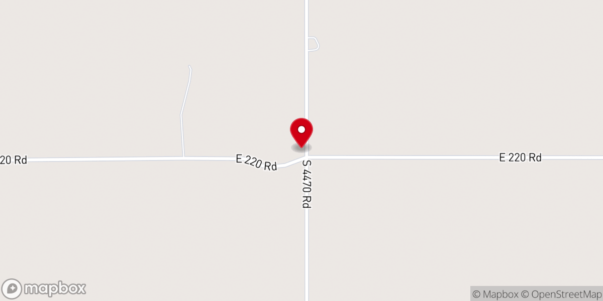 Map showing location of Carter Baptist Church