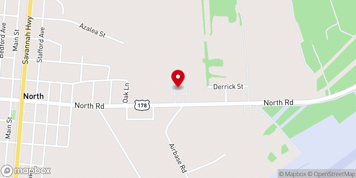 Map showing location of St. Mark United Methodist Church