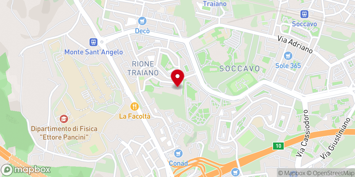 Map showing location of Chiesa Cristiana Evangelica A.D.I. Soccavo