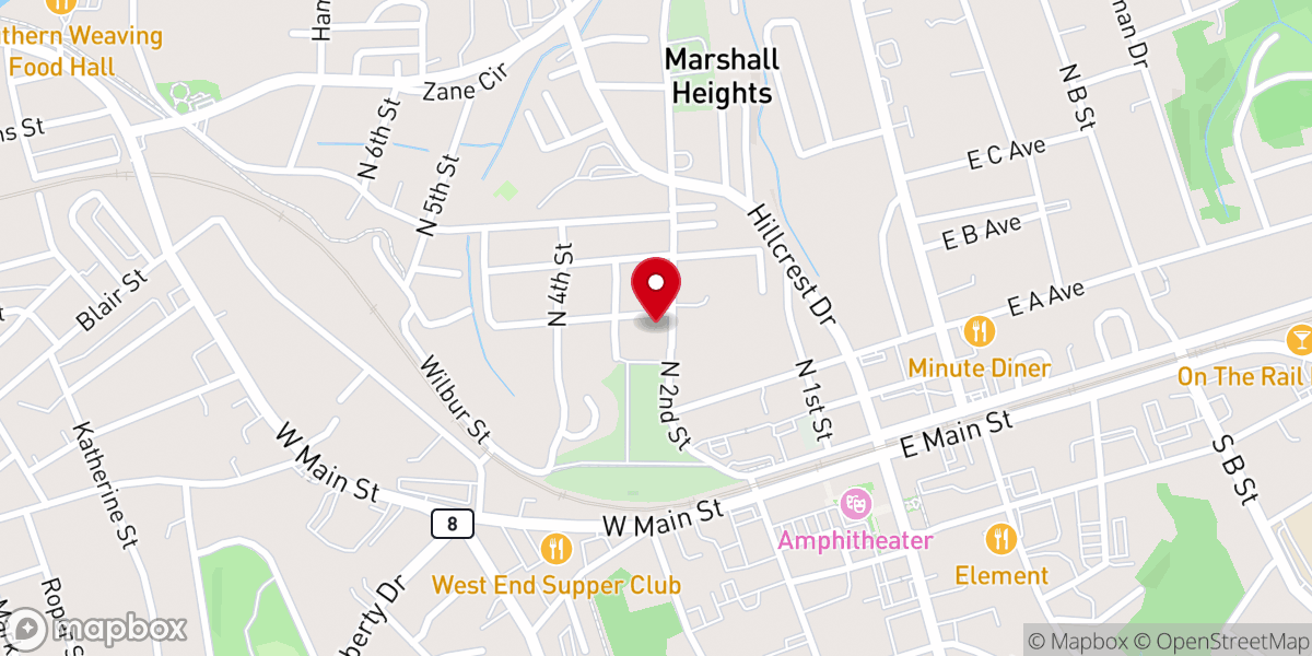 Map showing location of Easley Chapel United Methodist