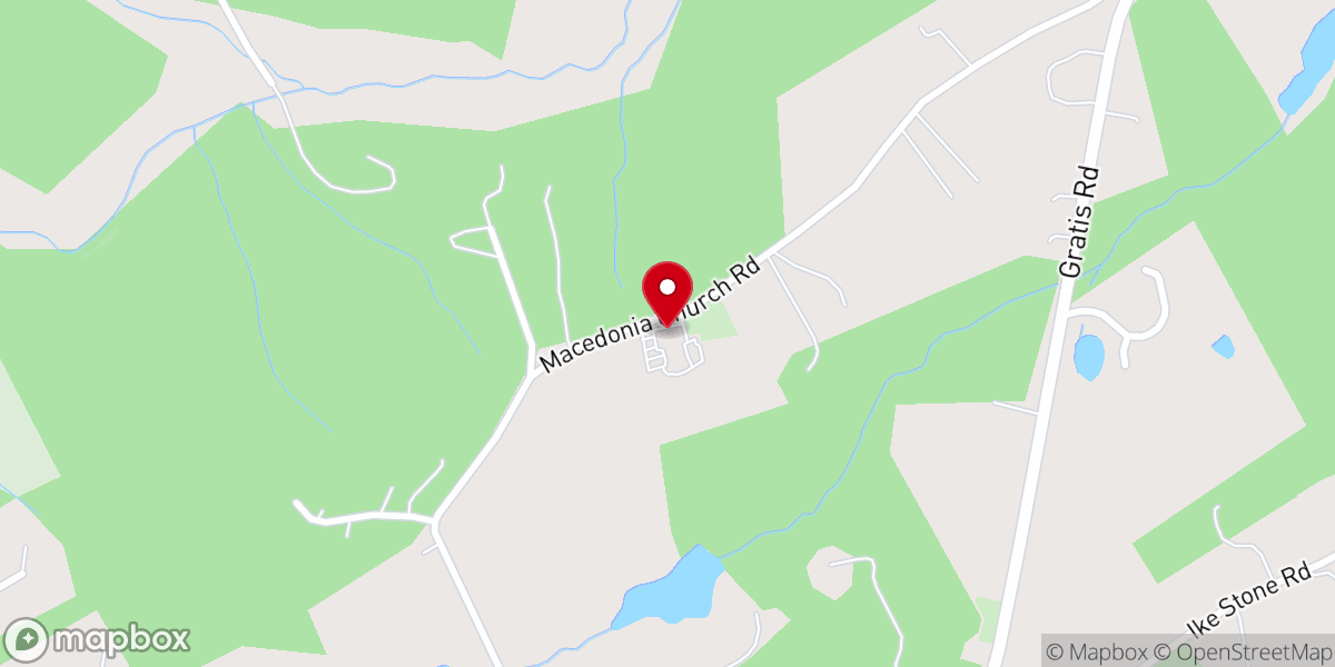 Map showing location of Macedonia Missionary Baptist Church