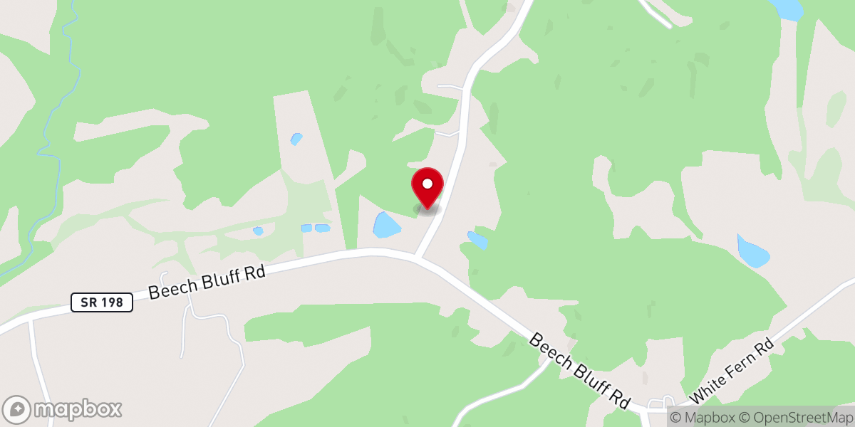 Map showing location of Beech Bluff United Pentecostal
