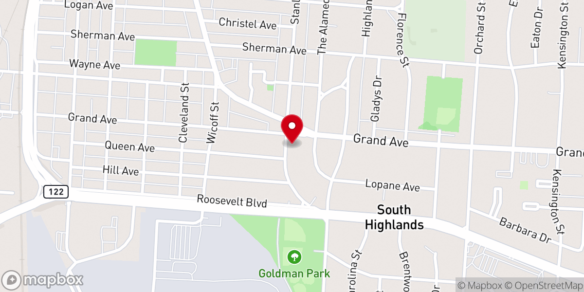 Map showing location of Saints Constantine and Helen Greek Orthodox Church