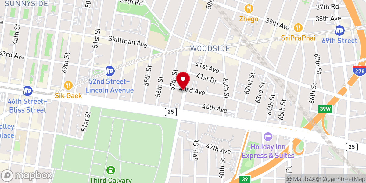 Map showing location of Iglesia Hispana Bautista Ebnezer