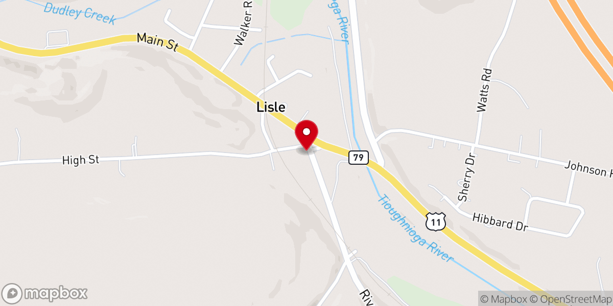 Map showing location of Christian Fellowship Church
