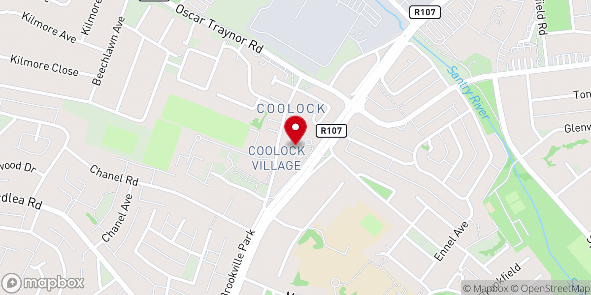 Map showing location of St. Brendan's Catholic Church Coolock Dublin