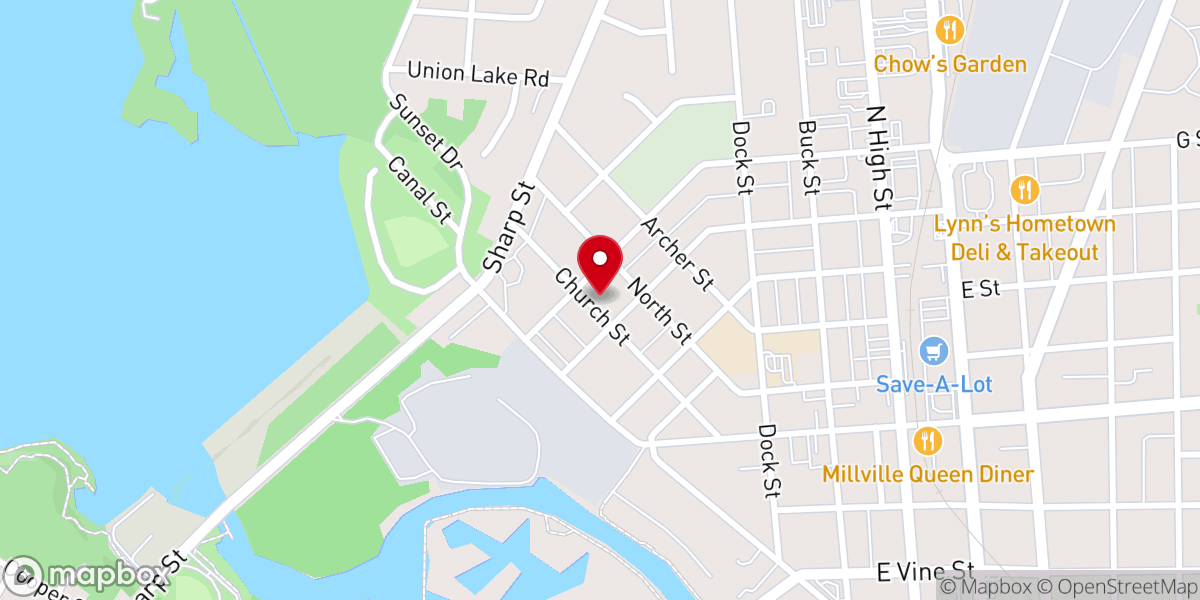 Map showing location of Second united methodist church