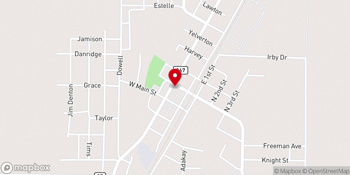 Map showing location of Tuckerman United Methodist Church