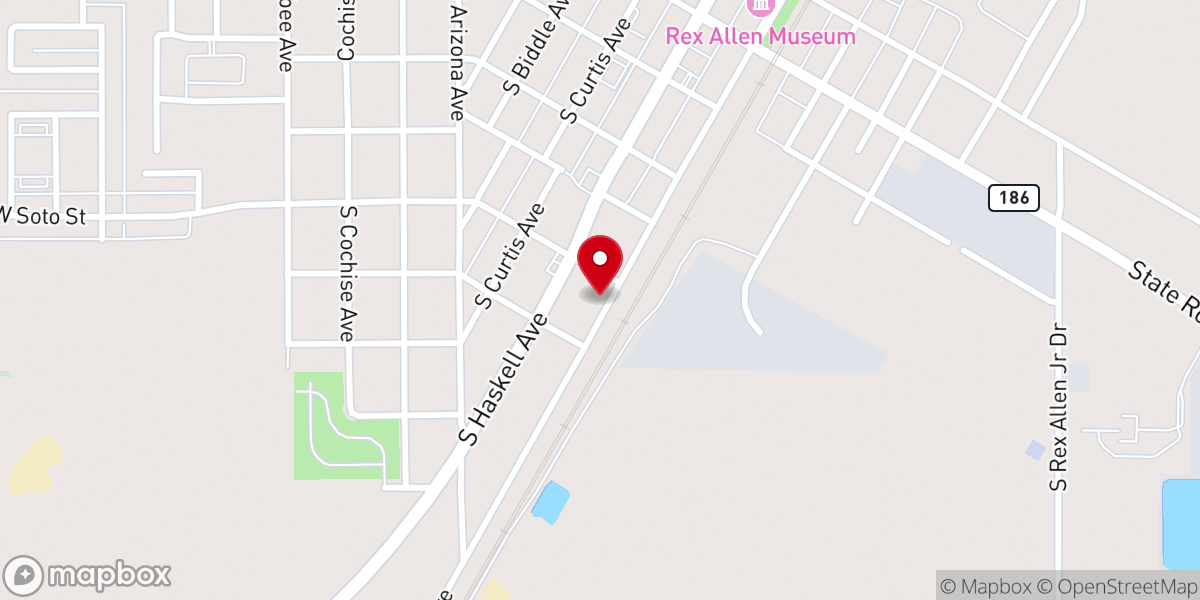 Map showing location of Jericho Faith Center