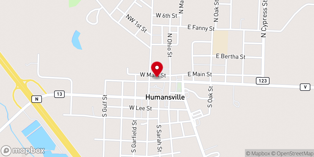 Map showing location of Full Gospel Church
