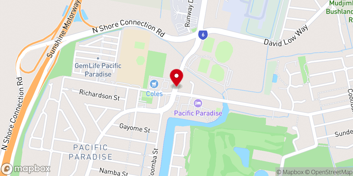Map showing location of Christian Community Church