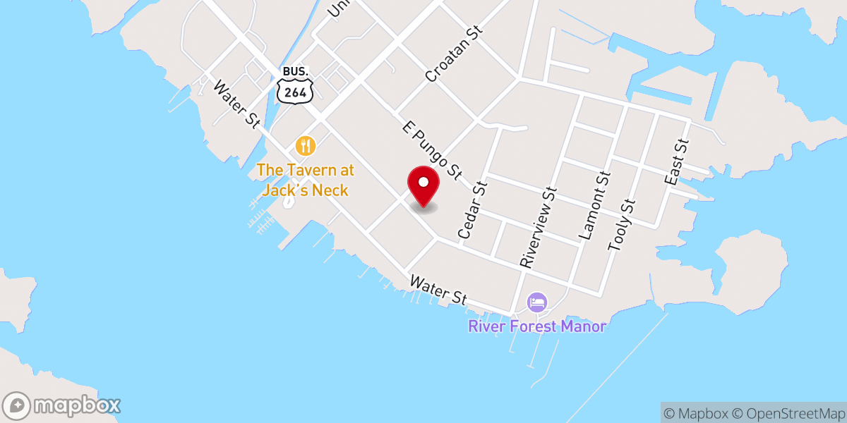 Map showing location of St James Episcopal Church
