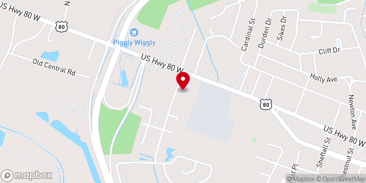 Map showing location of Thomas C Strickland & Sons