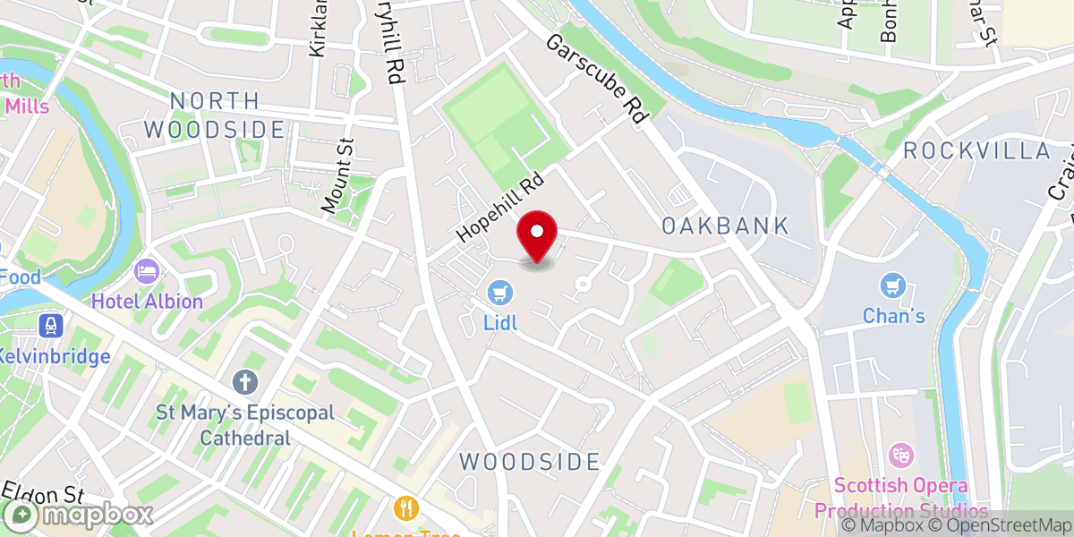 Map showing location of MAB Scotland Centre