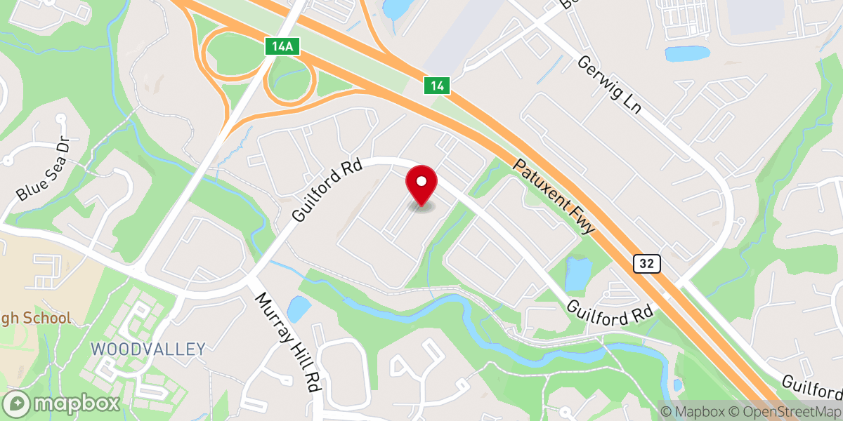 Map showing location of Hope Bible Church