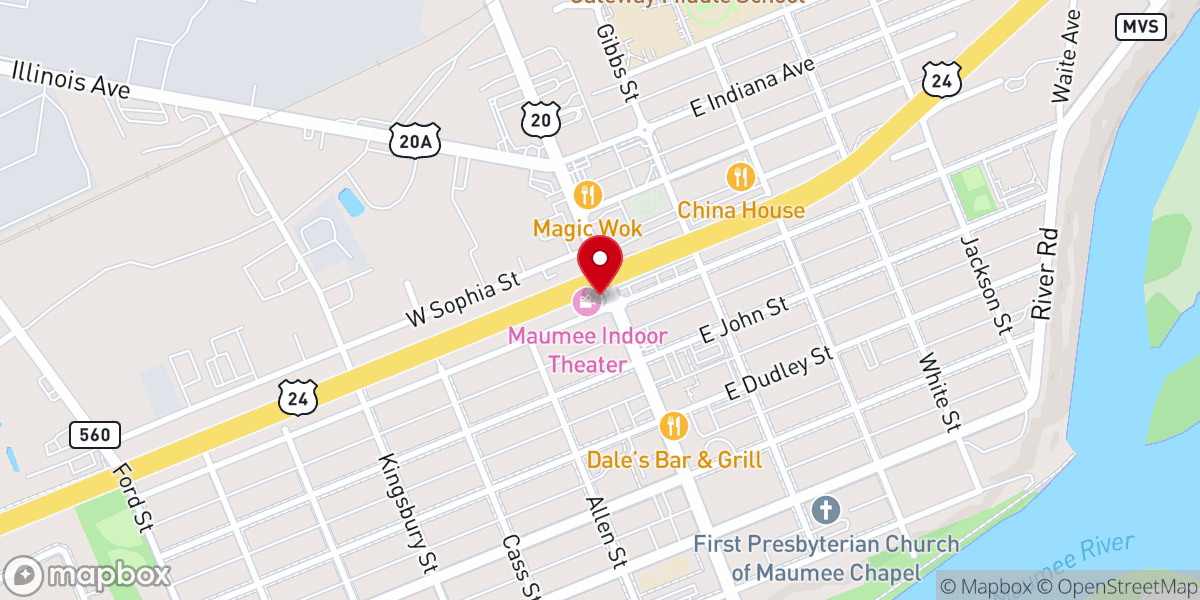 Map showing location of Unity of Toledo Spiritual Center