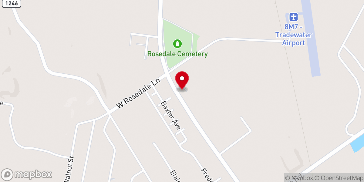 Map showing location of Resurrection Parish Church