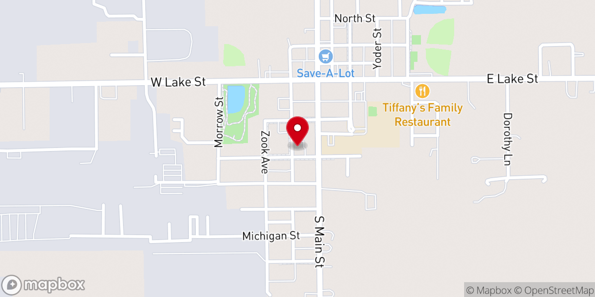 Map showing location of Topeka United Methodist Church